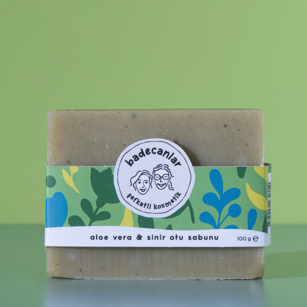 Aloe Vera & Sinir Otu Sabunu ve Fiyatı 🌱 – Badecanlar Şefkatli Kozmetik